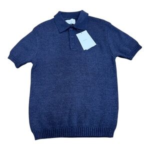 NWT RAITH SORELLE KNIT POLO IN NAVY BLUE SIZE M NEW WITH TAG MEN'S